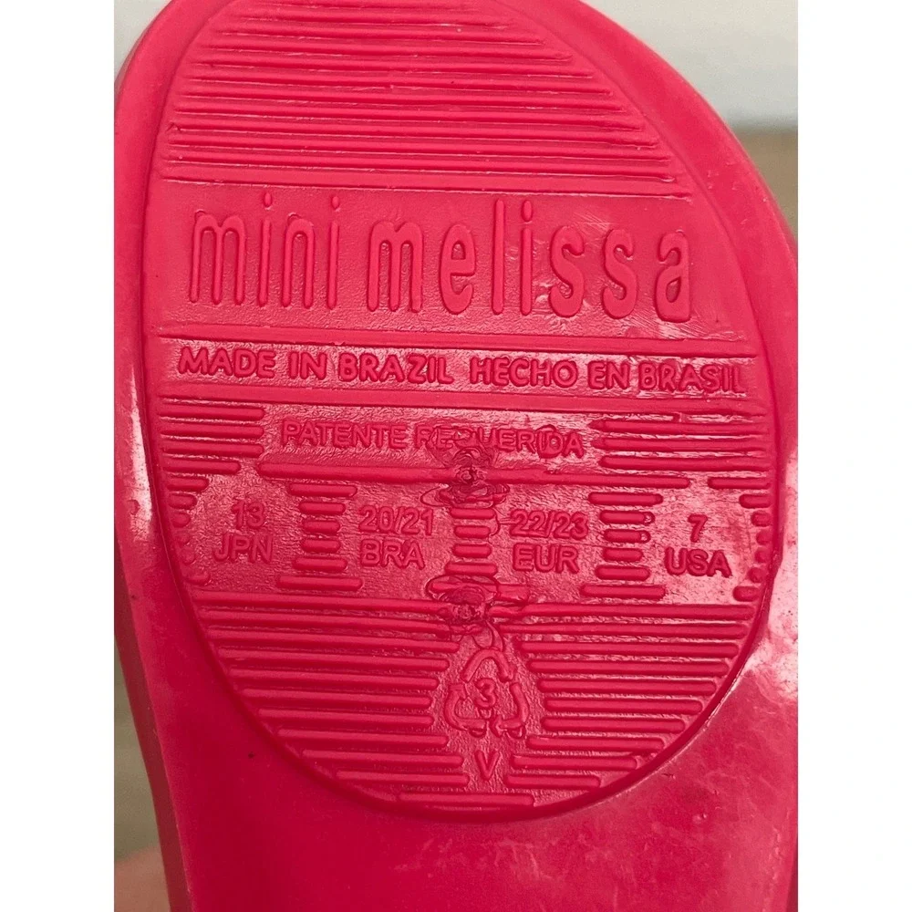 Mini Melissa Ultragirl Mary Jane Jelly Shoes Pink  Toddler sz‎ 7